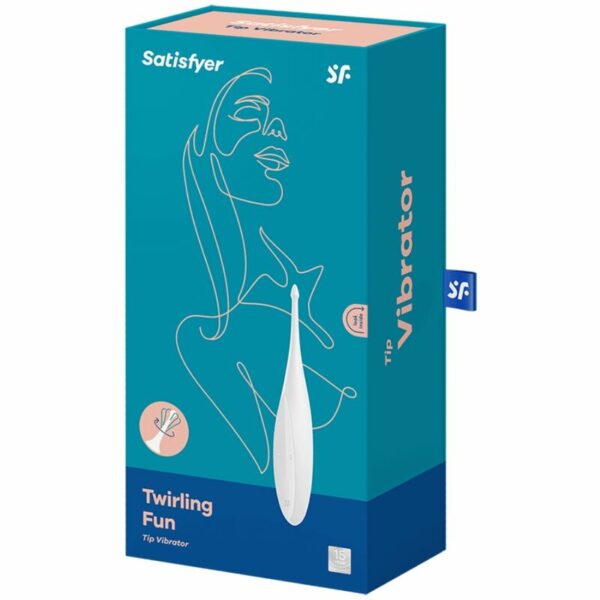 SATISFYER TWIRLING FUN TIP VIBRATOR - BRANCO - Image 4