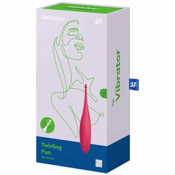 SATISFYER TWIRLING FUN TIP VIBRATOR - VERMELHO - Image 4