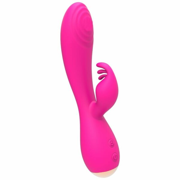 CABEÇAS ESTIMULANTES TRIPLAS COM VIBRADOR DE COELHO MAGIC STICK NALONE - ROSA