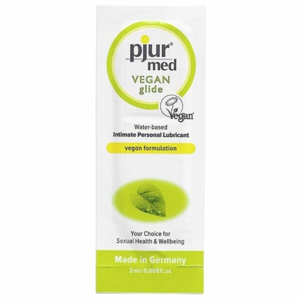 LUBRIFICANTE À BASE DE ÁGUA PJUR MED VEGAN GLIDE 2 ML