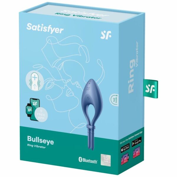 SATISFYER BULLSEYE RING VIBRATOR APP - BLUE - Image 3