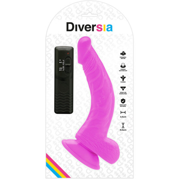 DIVERSIA -VIBRAÇÃO FLEXÍVEL DIVERSIA 21,5 CM - ROXO - Image 6