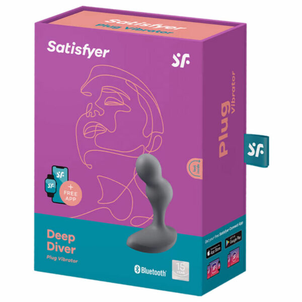 SATISFYER DEEP DIVER VIBRATING PLUG APP - - Image 4