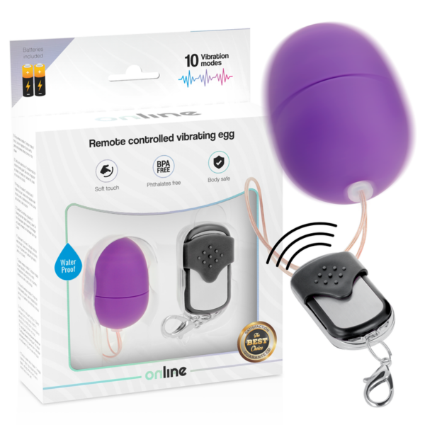 ONLINE- OVO VIBRANTE COM CONTROLE REMOTO S LILAC - Image 2