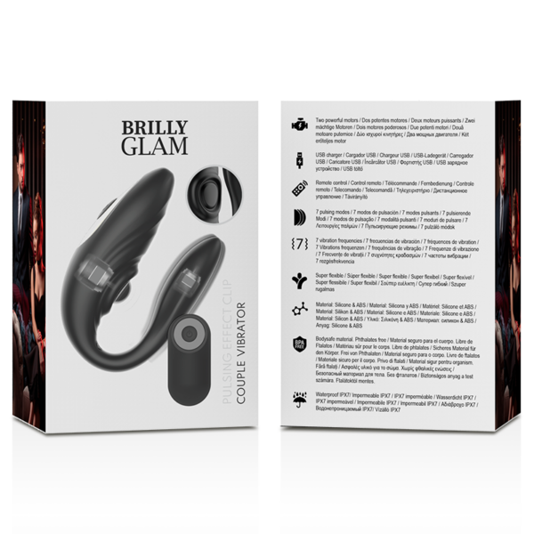 BRILLY GLAM- CONTROLE REMOTO PULSANTE E VIBRATÓRIO DE CASAL - Image 8