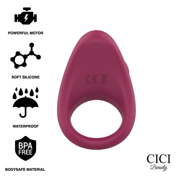 CICI BEAUTY- ANEL VIBRANTE DE SILICONE PREMIUM