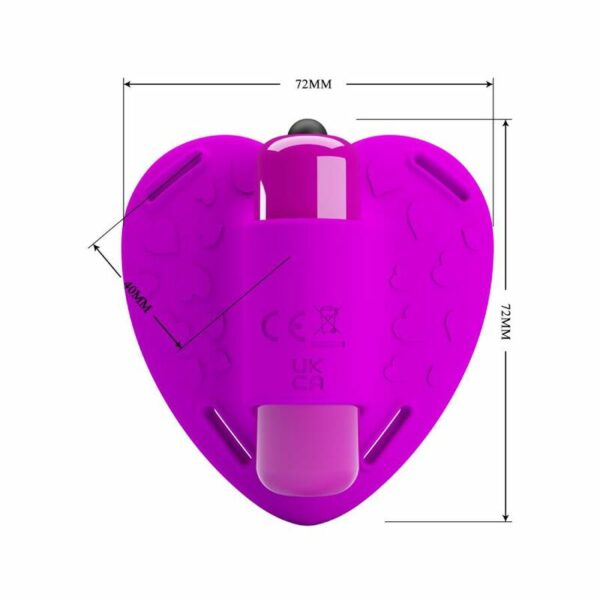 BONITO AMOR - MASSAGER CLITÓRICO HEARTBEAT 10 MODOS DE VIBRAÇÃO ROXO - Image 5