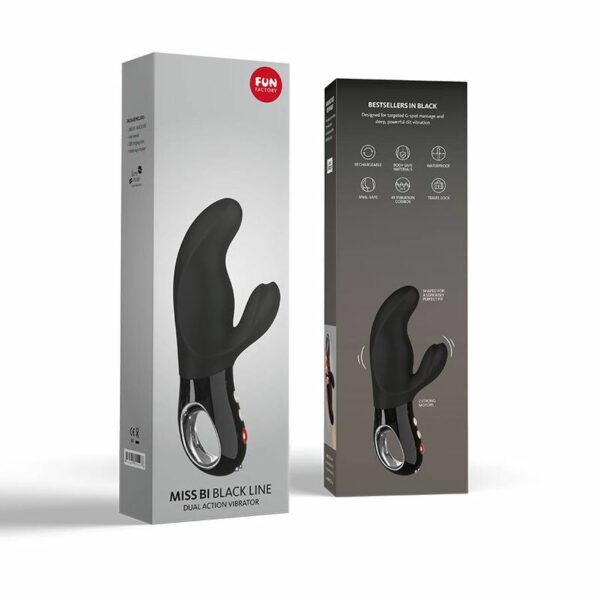 FUN FACTORY - MISS BI RABBIT VIBRATOR BLACK LINE - Image 6