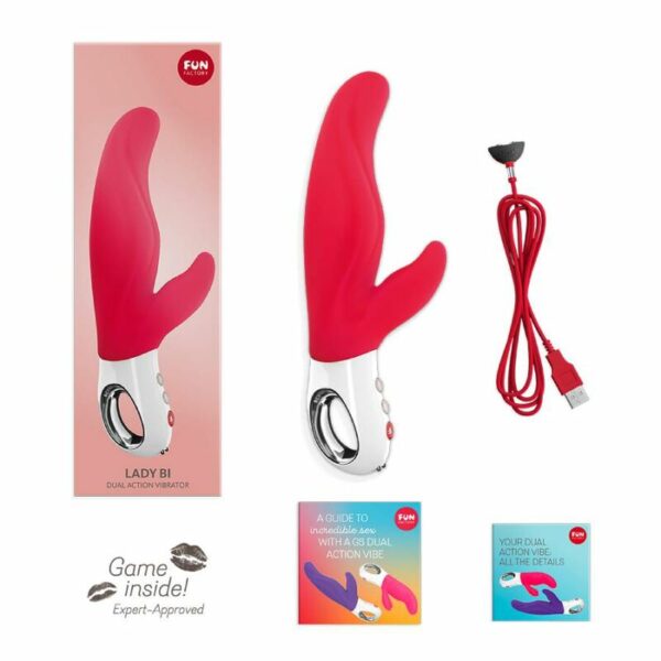 FUN FACTORY - LADY BI DUAL VIBRATOR INDIA RED - Image 7