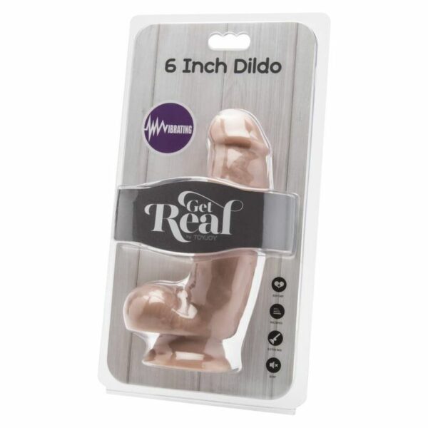 GET REAL - DILDO 12 CM COM BOLAS VIBRADOR PELE - Image 2