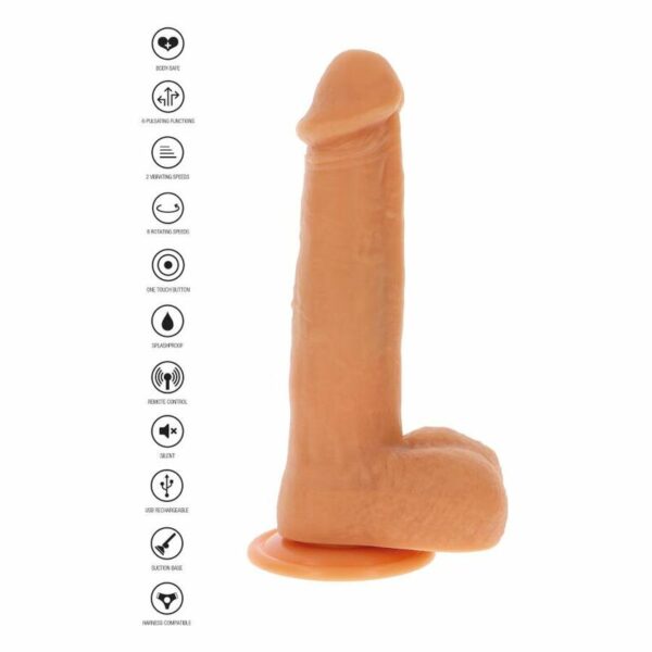 GET REAL - CONTAS ROTATIVAS VIBRANDO PELE DILDO - Image 4