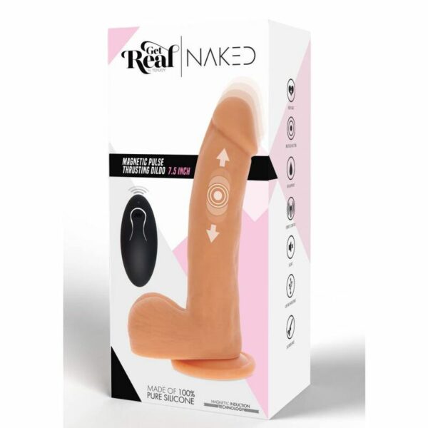 CAI NA REAL - PELE DE DILDO DE CONFIANÇA DE PULSO MAGNÉTICO - Image 6