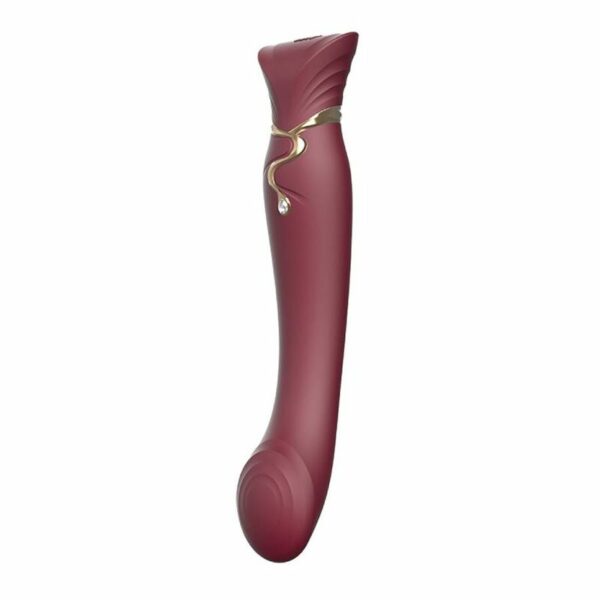 ZALO - QUEEN SET PULSE WAVE CLIT STIM VERMELHO - Image 4