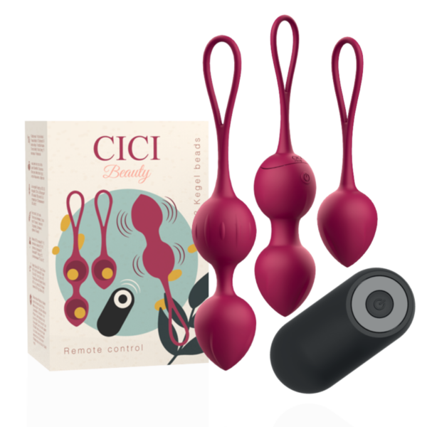 CICI BEAUTY- CONTROLE REMOTO PREMIUM SILICONE 3 VIBRANTES KEGEL BEADS - Image 2