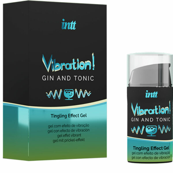 INTT - PODEROSO ESTIMULANTE ÍNTIMO LÍQUIDO VIBRADOR GEL GIN & TÔNICO 15ML - Image 2