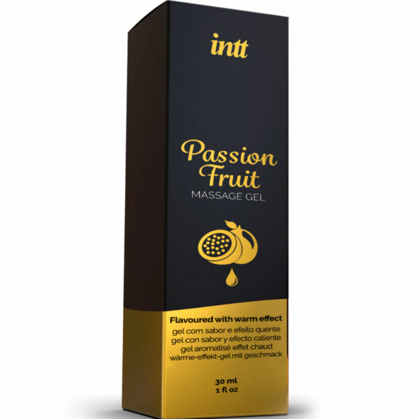 INTT MASSAGE & ORAL SEX - GEL DE MASSAGEM COM SABOR DE MARACUJÁ COM EFEITO CALOR - Image 3