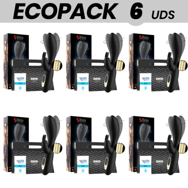 ECOPACK 6 UNITS - IBIZA ROTATING RABBIT VIBRATOR