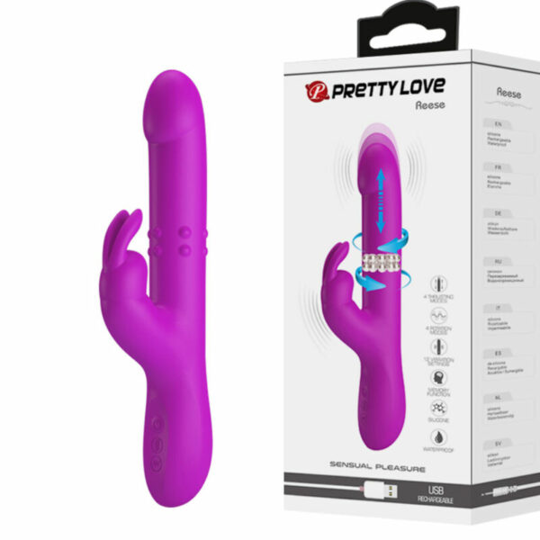 PRETTY LOVE - REESE ROTATING VIBRATOR ROXO