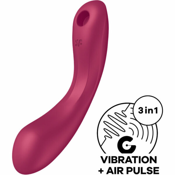 SATISFYER - CURVA TRINITY 1 AIR PULSE VIBRAÇÃO