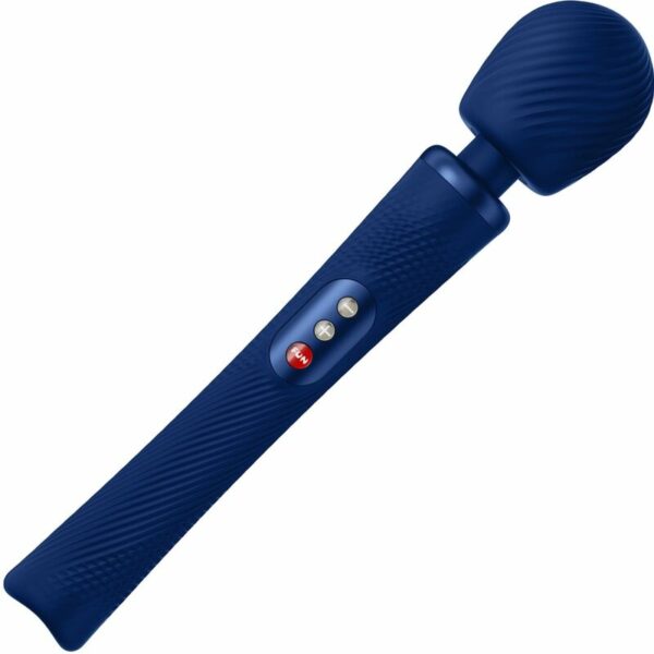 FÁBRICA DIVERTIDA - VIM SILICONE RECARREGÁVEL VIBRATÓRIA PESADA RUMBLE WAND  MEIA-NOITE