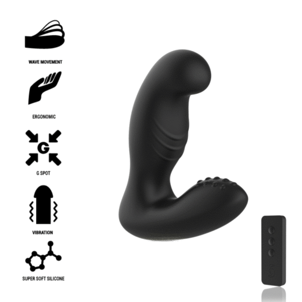 IBIZA - MASSAGER ANAL CONTROLE REMOTO 10 x 3,5 CM