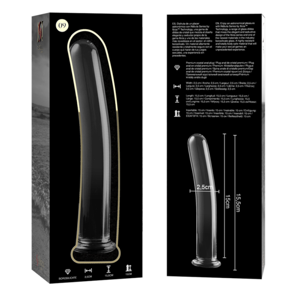 NEBULA SERIES BY IBIZA - MODELO 9 DILDO VIDRO BOROSILICADO 15,5 X 2,5 CM - Image 5