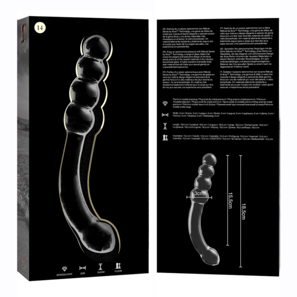 NEBULA SERIES BY IBIZA - MODELO 14 DILDO VIDRO BOROSILICADO 18,5 X 3 CM - Image 5