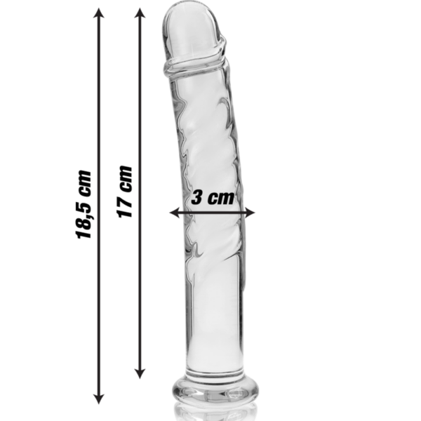 NEBULA SERIES BY IBIZA - MODELO 16 DILDO VIDRO BOROSILICADO 18,5 X 3 CM - Image 4