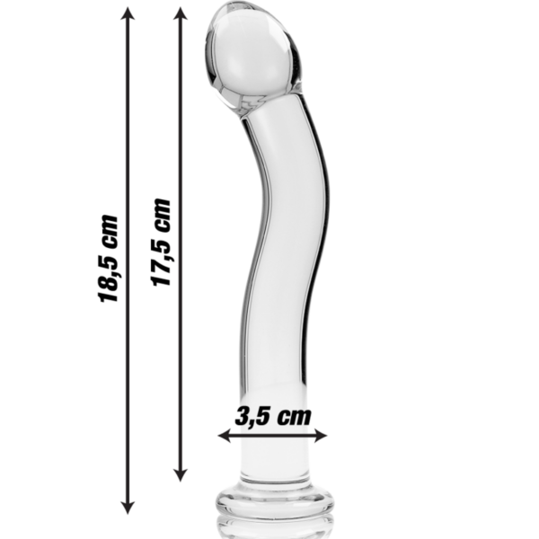 ÉRIE NEBULA BY IBIZA - MODELO 18 DILDO VIDRO BOROSILICADO 18,5 X 3,5 CM - Image 4