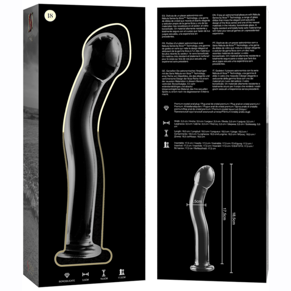 ÉRIE NEBULA BY IBIZA - MODELO 18 DILDO VIDRO BOROSILICADO 18,5 X 3,5 CM - Image 5