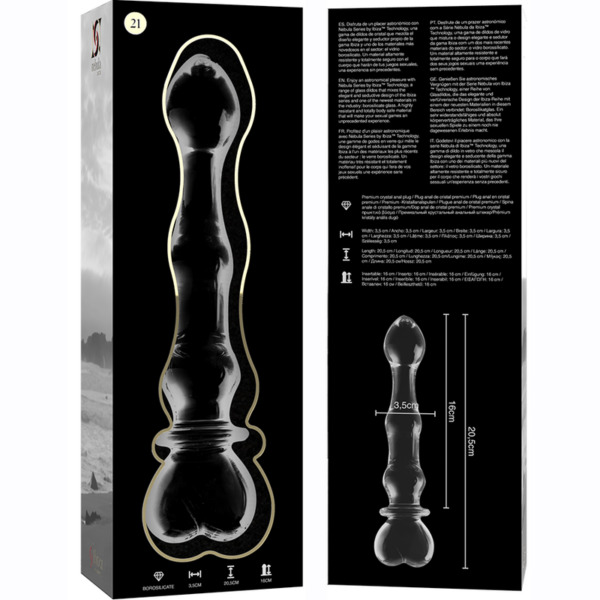 NEBULA SERIES BY IBIZA - MODELO 21 DILDO VIDRO BOROSILICADO 20,5 X 3,5 CM - Image 5