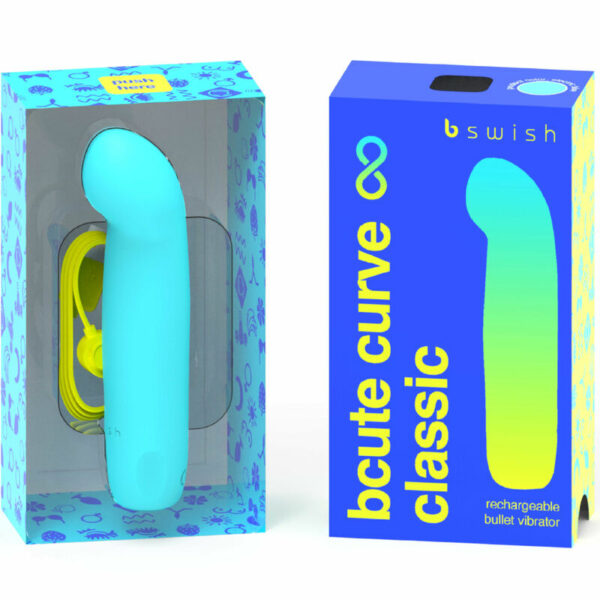 B SWISH - BCUTE CURVE INFINITE CLASSIC VIBRADOR RECARGABLE SILICONA AZUL - Image 2