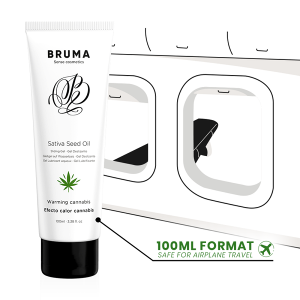 BRUMA - SATIVA SEED OIL SLIDING GEL AQUECEDOR SABOR CANNABIS 100 ML - Image 3