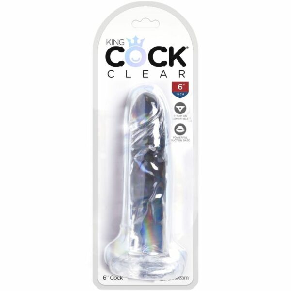 KING COCK CLEAR - PÊNIS REALISTA 15,5 CM TRANSPARENTE - Image 4