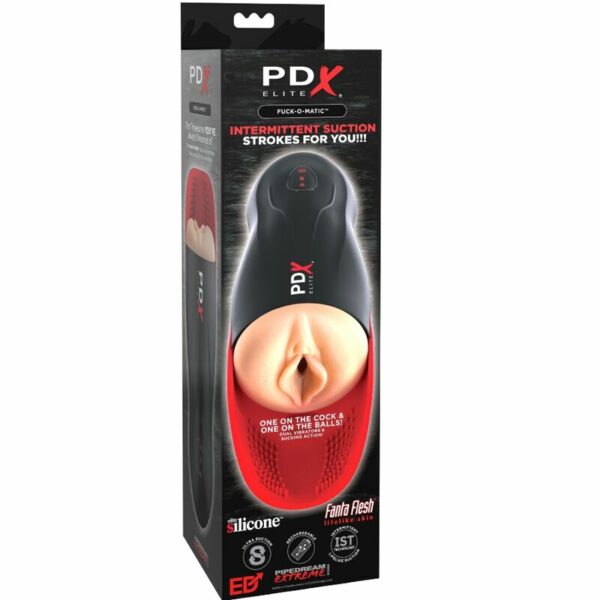 PDX ELITE - STROKER FUCK-O-MATIC VAGINA DUPLA VIBRAÇÃO PÊNIS E TESTÍCULOS MASTURBADOR - Image 3