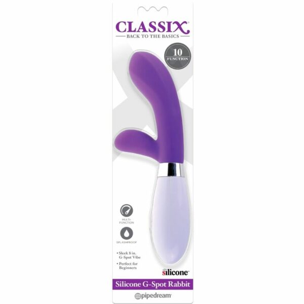 CLASSIX - VIBRADOR RABBIT VIBRATOR G-SPOT SILICONE ROXO - Image 3