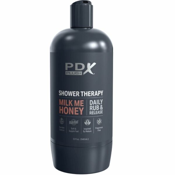 PDX PLUS - MASTURBADOR DE STROKER DE DESIGN DISCRETO COM GARRAFA DE SHAMPOO MILK ME HONEY CANDY - Image 4