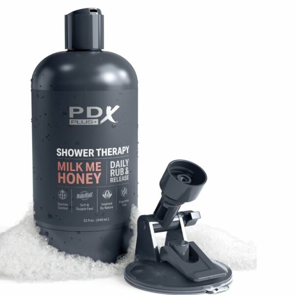 PDX PLUS - MASTURBADOR DE STROKER DE DESIGN DISCRETO COM GARRAFA DE SHAMPOO MILK ME HONEY CANDY - Image 5