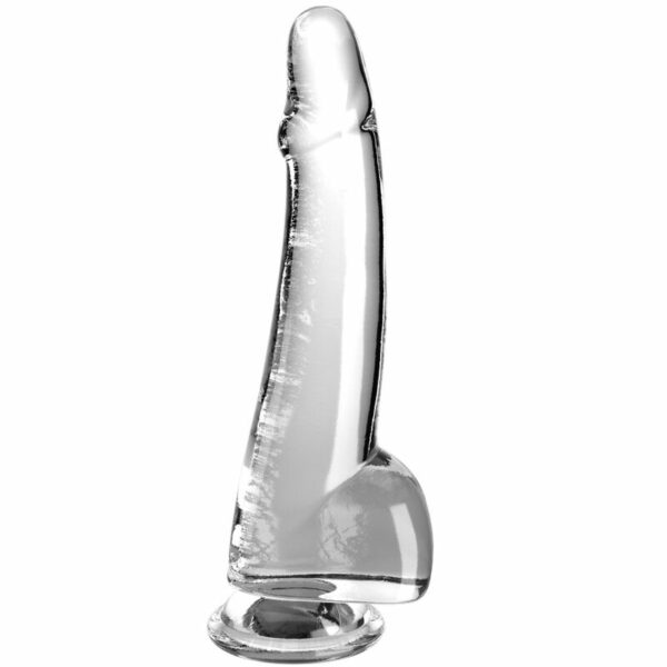 KING COCK CLEAR - DILDO COM TESTÍCULOS 19 CM TRANSPARENTE