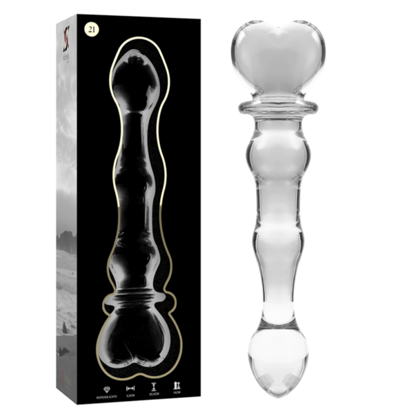 NEBULA SERIES BY IBIZA - MODELO 21 DILDO VIDRO BOROSILICADO 20,5 X 3,5 CM - Image 2