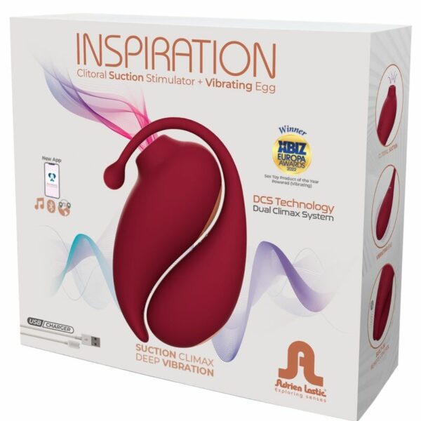 ADRIEN LASTIC - INSPIRAÇÃO CLITORIS SUCKER + VIBRATING OVO VERMELHO - APLICATIVO GRATUITO - Image 9