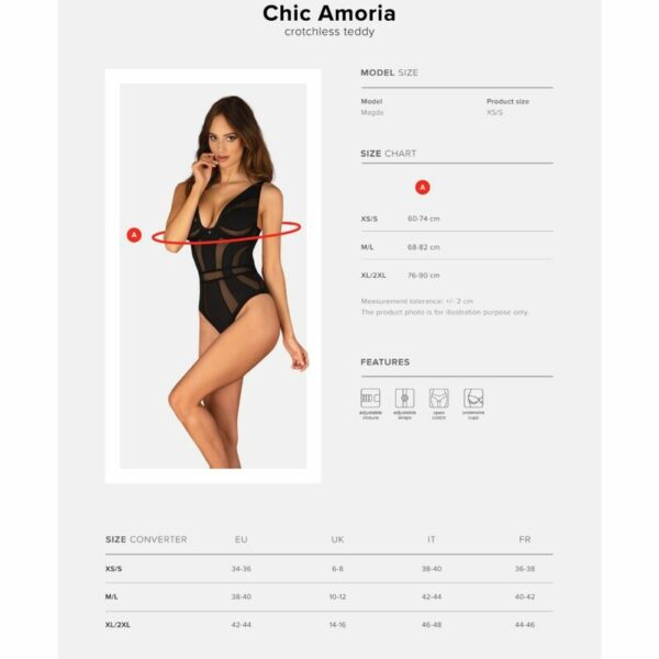 OBSESSIVE - CHIC AMORIA CROTCHLESS TEDDY - Image 7