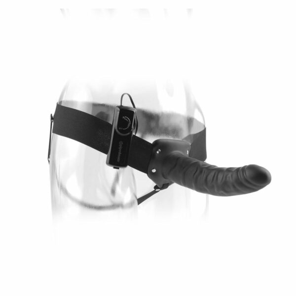 FETISH FANTASY 19 CM VIBRATÓRIO HOLLOW STRAP-ON PRETO - Image 2