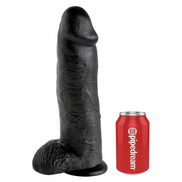 KING COCK 12" GALO PRETO COM BOLAS 30,48 CM - Image 3