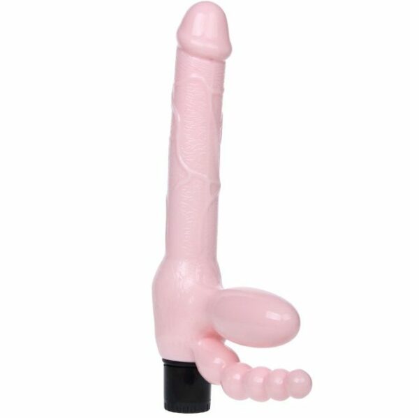 BAILE - ARNÊS SEM CORDA TPR COM VIBRAÇÃO E ESTIMULAÇÃO ANAL 25,4CM - Image 3