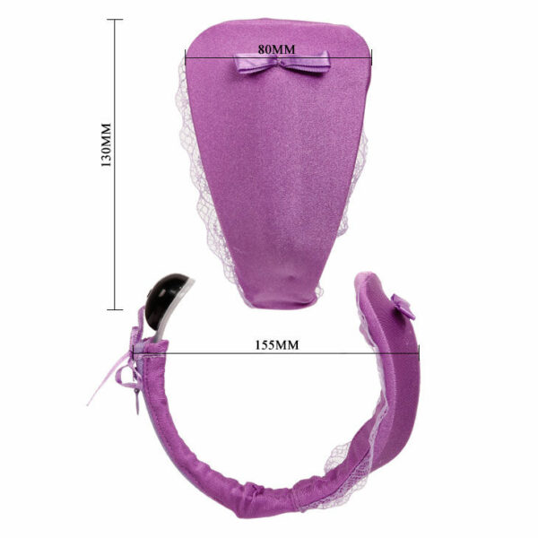 TANGA CON VIBRADOR CON CONTROL REMOTO LILA - Image 5