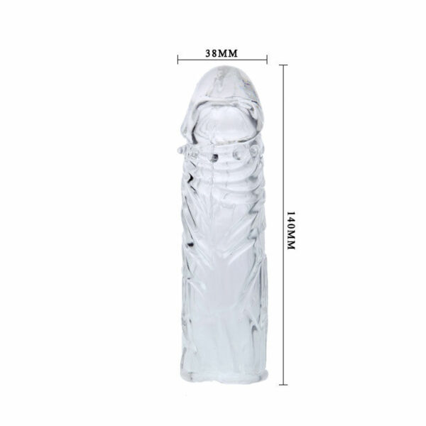 FUNDA  TRANSPARENTE PARA EL PENE EN SILICONA 13CM - Image 6