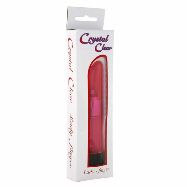 SEVENCREATIONS CRYSTAL CLEAR VIBRATOR LADY PINK