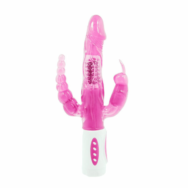 BAILE PRETTY BUNNY TRIPLE VIBRADOR ROTADOR - Image 2