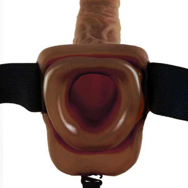 FETISH FANTASY SERIES 9" STRAP-ON OCO COM BOLAS 22,9CM CASTANHO - Image 5